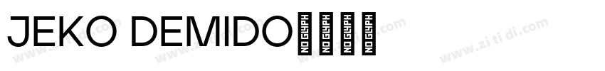 JEKO DEMIDO字体转换